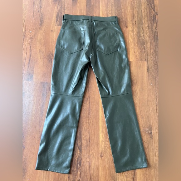 GAP Vintage Slim High Rise Dark Green Pants - Picture 6 of 7